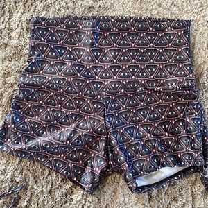 Workout evil eye shorts